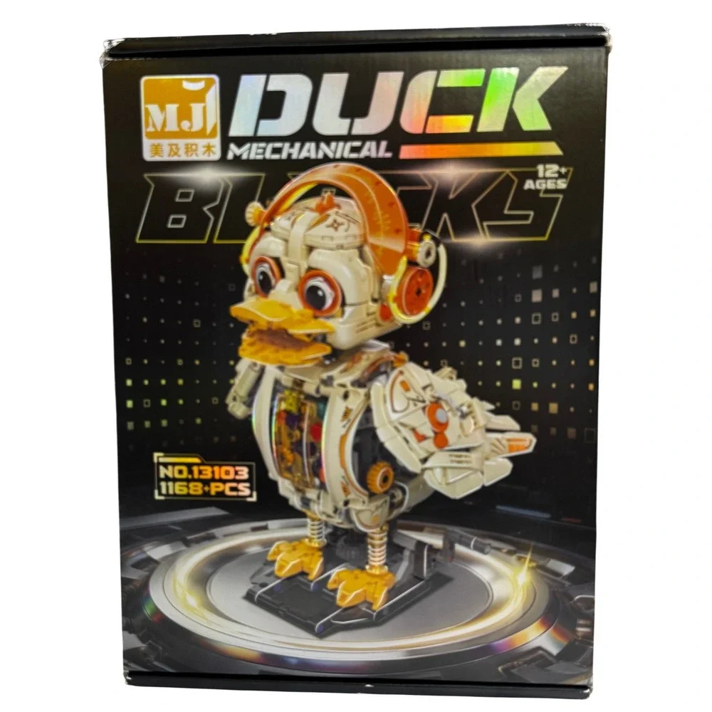 MJ Mechanical Duck Building Blocks Yellow‎ New 13103 1168pcs Steampunk